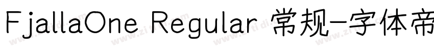 FjallaOne Regular 常规字体转换